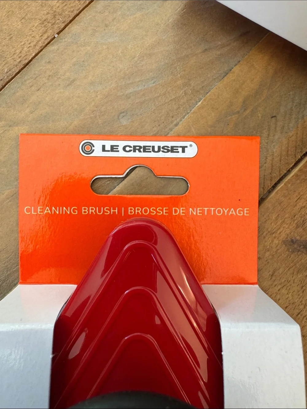 Le Creuset cleaning brush, three cookware protectors, 8 oz cleaner & protector
